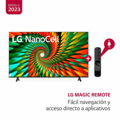 LG - TELEVISOR LG NANOCELL 4K 65 SMART TV CON THINQ AI 65NANO77SRA 2023