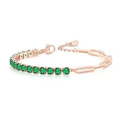 LA TIENDA 88 JOYAS Y ACCESORIOS - La Tienda 88 - Pulsera Brazalete Bañado en Oro de 18k - Verde