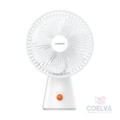 XIAOMI - Mini Ventilador Recargable de 7 aspas con oscilación de 90° -WH