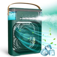 GENERICO - Enfriador de Aire 3 en 1 Ventilador Portatil Humidificador Verde