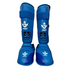 GENERICO - Canillera con empeinera de Karate WKF Jundo - AZUL Talla XS