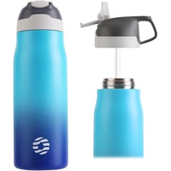 FJBOTTLE - - Botella de agua deportiva con aislamiento 710 ml - Azul
