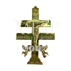 MFAP BRONCERIA Y ANTIGUEDADES - Cruz de Caravaca de bronce