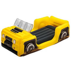 BESTWAY - Cama Inflable Jeep 4x4 Niños 160x84 Cómoda Divertida