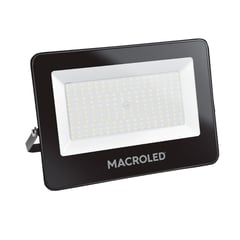 GENERICO - Reflector Led Negro 150W Ip65 100-240Vac Luz Cálida 3000K - MACROLED