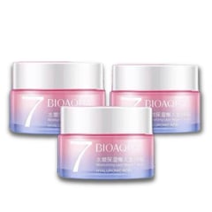 BIOAQUA - PACK 3 CREMA HIDRATANTE V7 VEGANA ACIDO HIALURONICO