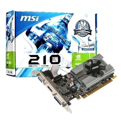 MSI - TARJETA VIDEO 1GB GT 210 DDR3 64 BITS NVIDIA GEFORCE HDMI DVI VGA