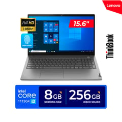 LENOVO - Laptop ThinkBook G2 15,6 FHD Core i3-1115G4 4,1GHz 8GB DDR4 256GB SSD FREEDOS