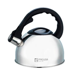 FACUSA - Tetera Acero Inoxidable de 2.5 litros con Silbador