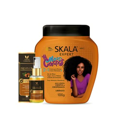 SKALA - Kit Máscara Mais Crespos de 1Kg y Aceite de argan de 35ml