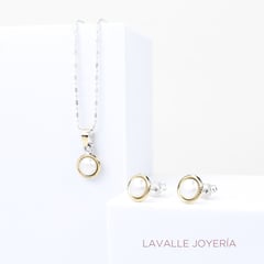 OEM - Set Perlas en Oro 18k y Plata Lavalle Joyería