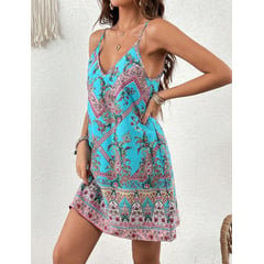 KAST PE - Vestido corto tiritas playa Modelo Reese - Talla M