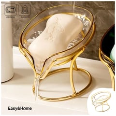 EASY AND HOME - Jabonera de Lujo para Baño EasyHome HYC280048 Golden