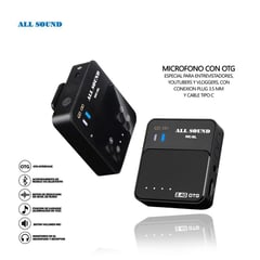 ALL SOUND - MICROFONO INALAMBRICO LAVALIER OTG -