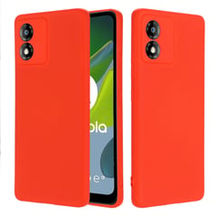 GENERICO - Funda Case de Motorola Moto E13 Soft Feeling Antishock Rojo Antigolpe