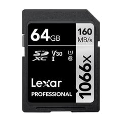 LEXAR - Memoria SD Professional 64GB - R160mb - W70mb 1066x