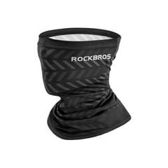 ROCKBROS - Bandana para ciclismo negra a rayas