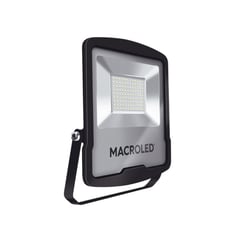 GENERICO - Reflector Led Negro 100W Luz Fría 6500K - MACROLED