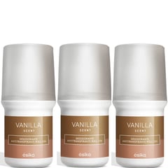 ESIKA - Pack x3 VANILLA SCENT desodorante roll on de 50ml