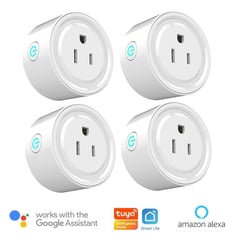 OEM - Enchufe Inteligente Smart Wifi compatible Google y Alexa Pack x 4