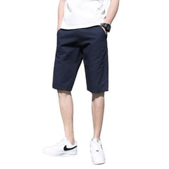 BAALATHKKO5 - Jeans Short Bermudas Hombres Ocio Diario