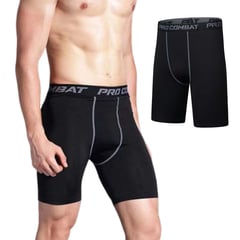 BELCHERCC5 - Pantalones cortos ajustados de atletismo para hombre