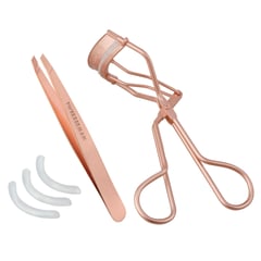 TWEEZERMAN - SET DE REGALO PINZA Y RIZADOR ORO ROSA - ROSE GOLD BROW LASH GIFT SET