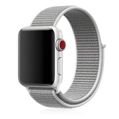 GENERICO - Correa Nylon para Apple Watch y Smartwatch 42mm a 49mm BlancoNe