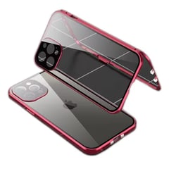 GENERICO - CASE FUNDA Imantado Magnético Para Iphone 13 PRO MAX Color ROJO