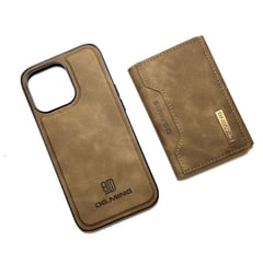 GENERICO - Case Matamoros - Marrón Satinado - para iPhone 13Pro