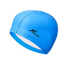 FEIKE - Gorro para Natacion de PU elastico azul