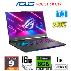 LAPTOP ROG STRIX G17 G713PV-WS94 AMD RYZEN 9 7845HSX, RAM 16GB, 1TB SSD, 17.3" WQHD IPS