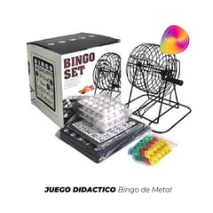 GENERICO - Juego Didáctico Bingo de Metal