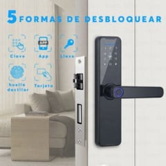 TECH CARE - Cerradura Digital Inteligente 5 modos + Asesoría de Instalación