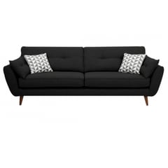 HOGAR & SPACIOS - HYS SOFA 3 CUERPOS MAGNO NEGRO