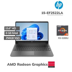 Laptop 15-ef2522la Ryzen 3 5300u 8gb 256gb Ssd 15.6 Hd Freedos