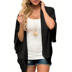 KAST PE - Kimono de Verano para mujer Modelo Merida talla L - Negro