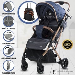 EBABY - Coche De Paseo Maleta «SUNNY GOLD» Blue