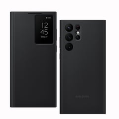 SAMSUNG - Samsung Funda Galaxy S22 Ultra Smart Clear View Cover - Black