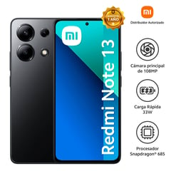 XIAOMI - REDMI NOTE 13 6GB + 128 GB - NEGRO