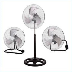 GENERICO - Ventilador industrial 3 en 1 de 18" 5 aspas piso,pared,escritorio