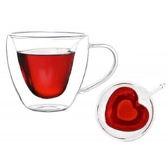 IMPORTADO MC - TAZA DOBLE PARED 250ML MODELO CORAZON