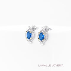 OEM - Arete Fiore en Oro 18k y Plata Lavalle Joyería