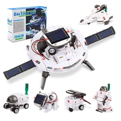 GENERICO - Kit Robot Solar Armable Didáctico 6 en 1 Modelo Espacial