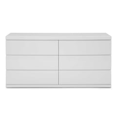 HOGAR & SPACIOS - HYS COMODA 6 CAJONES FISNER BLANCO