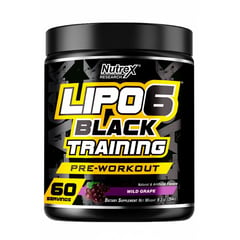 NUTREX RESEARCH - Lipo 6 Black Training Pre Workout 60 Servicios Nutrex Wild Grape