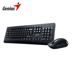 GENIUS - KM-160 Combo Kit Negro Teclado y Mouse USB Plug and Play