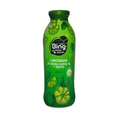 BING LEMON PUNCH - Bebida con Jugo de Limón, Hierbabuena y Menta x 400 ml