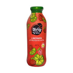 BING LEMON PUNCH - Bebida con Jugo de Limón, Fresa y Frambuesa x 400 ml