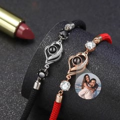 GENERICO - Pulsera brazalete tobillera para parejas 100 formas de decir "Te amo"